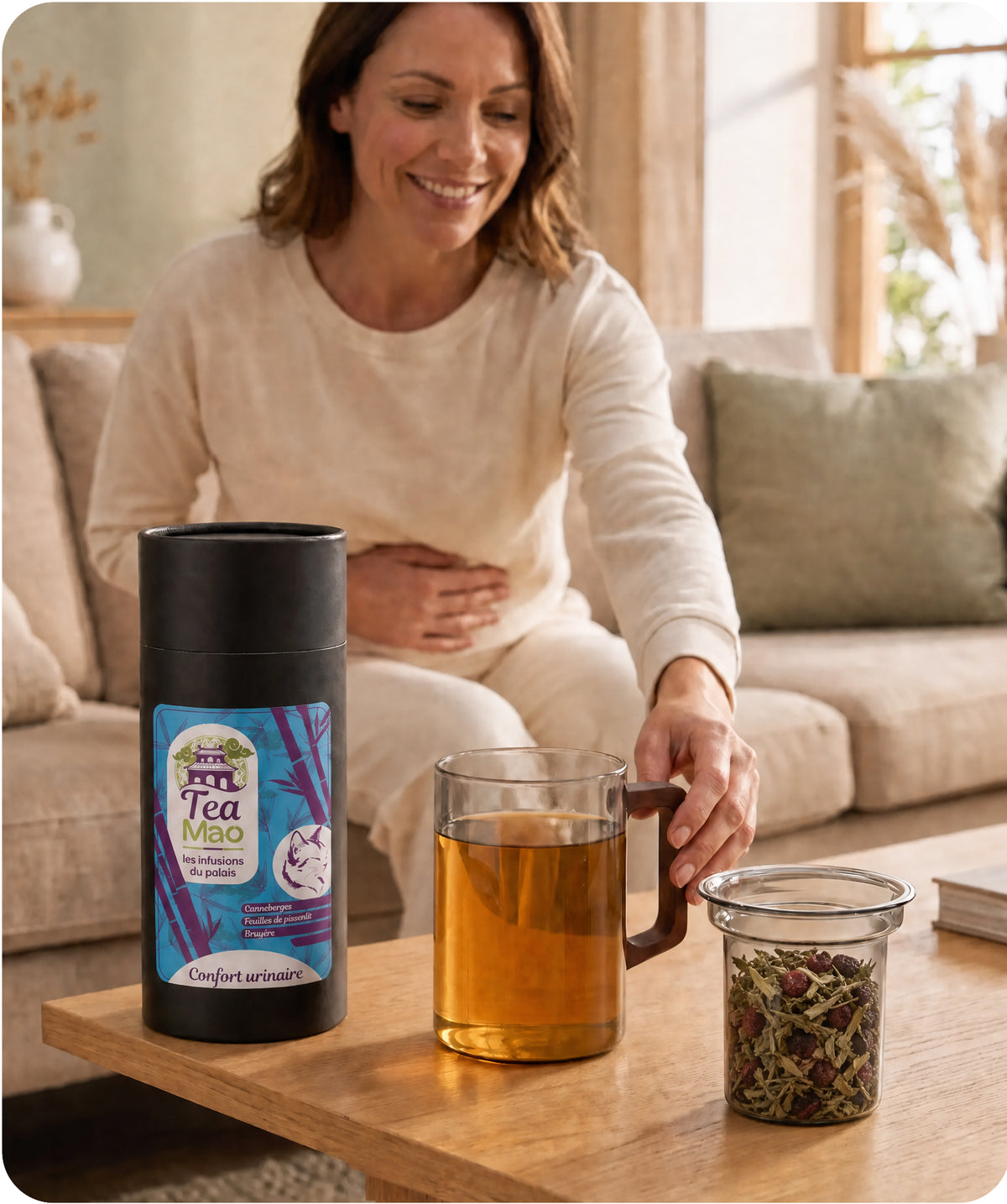 Infusion confort urinaire BIO – canneberges, pissenlit et bruyère en vrac – TEA MAO
