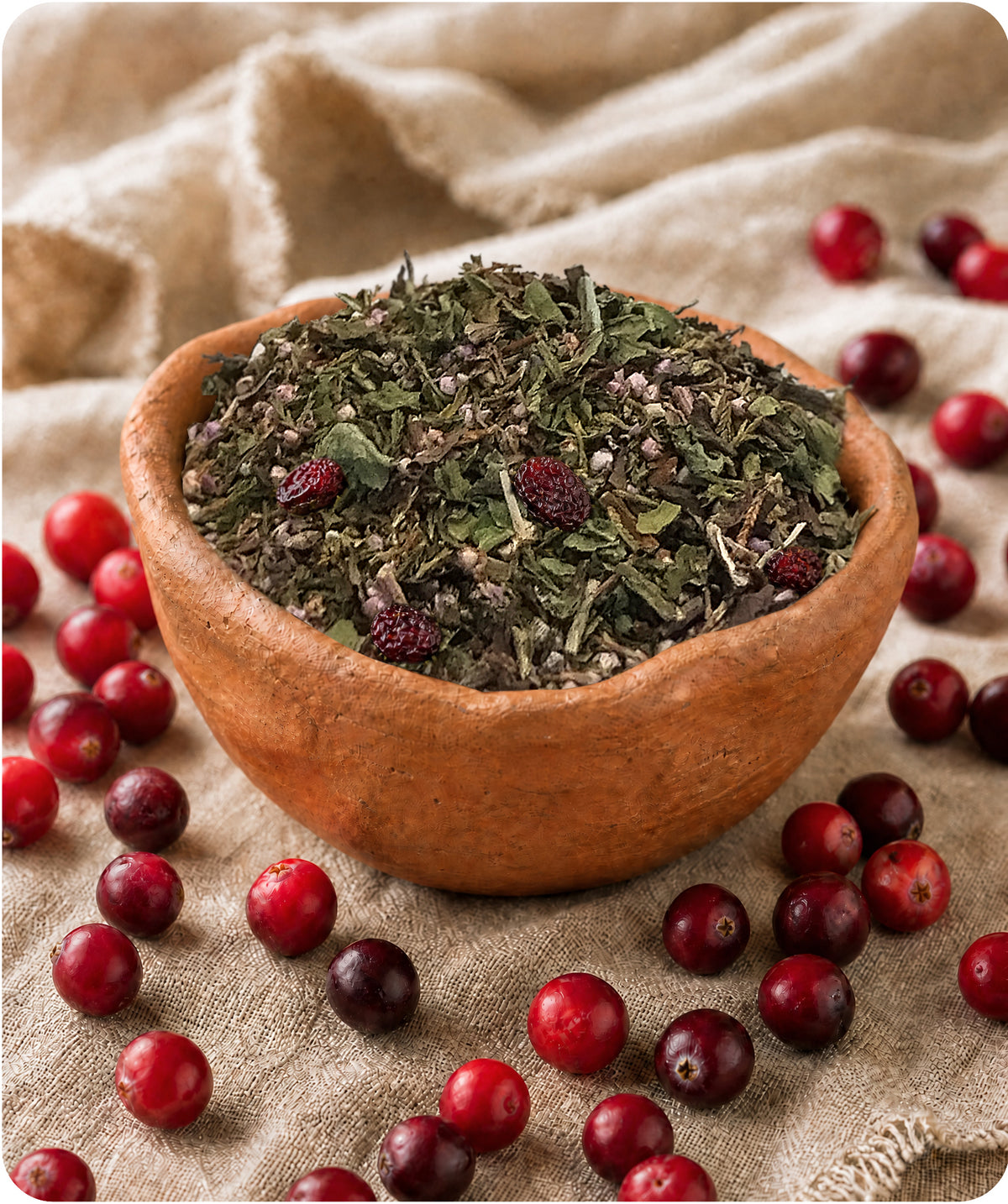 Infusion confort urinaire BIO – canneberges, pissenlit et bruyère en vrac – TEA MAO